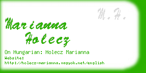 marianna holecz business card